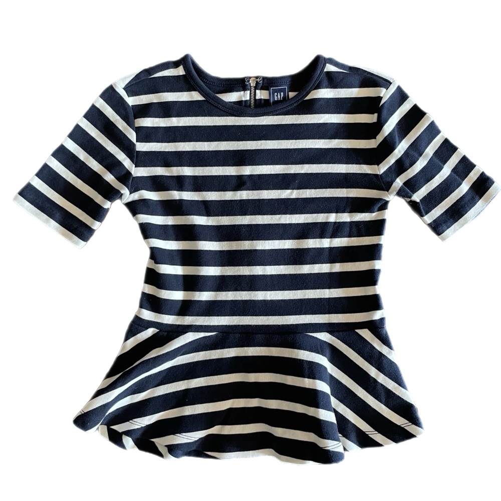 GAP Striped Peplum Top